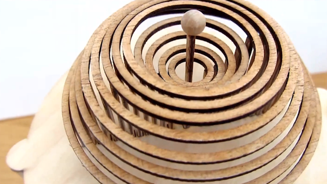 Water Imitated by a Wood Automaton 5