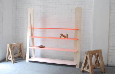 Gradient bookcase