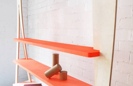 Gradient bookcase