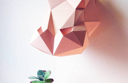 Le trophée de chasse en mode Origami