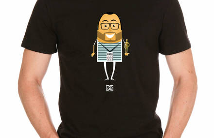 Cartoon portrait tee shirt