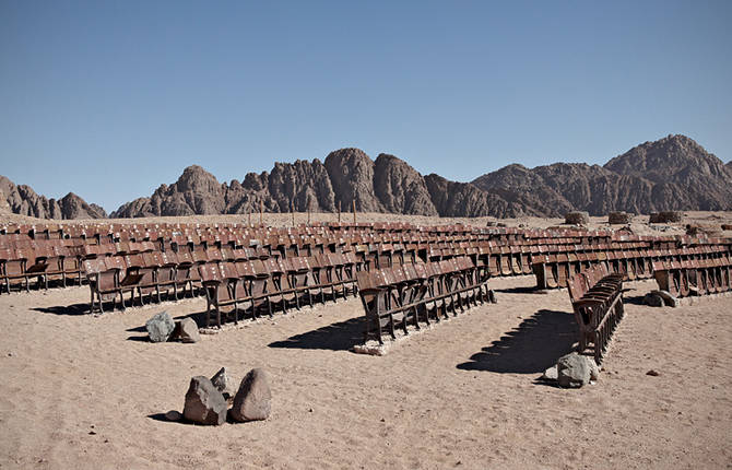 Abandoned Movie Theater in The Desert of Sinai