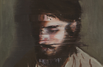 Glitch Portraits Paintings by Andy Denzler