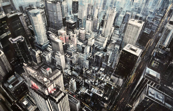 Blurred Cityscapes Paintings