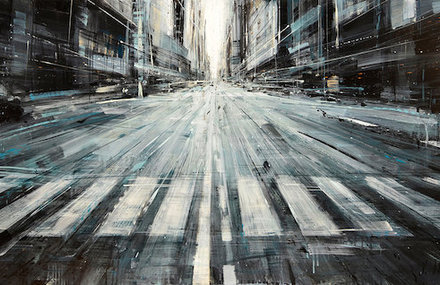 Blurred Cityscapes Paintings