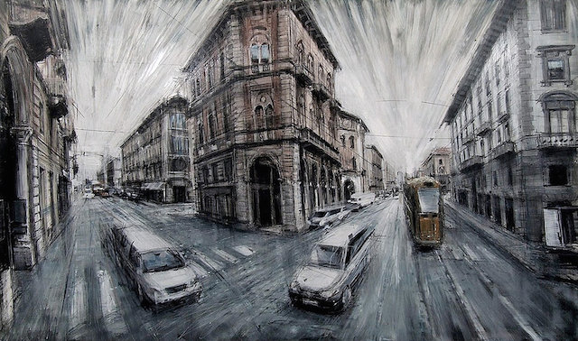 Blurred Cityscapes Paintings 3