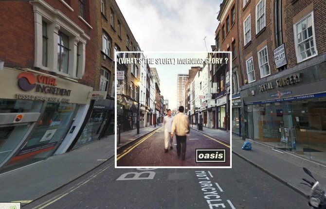 Classic Album Covers in Google Street