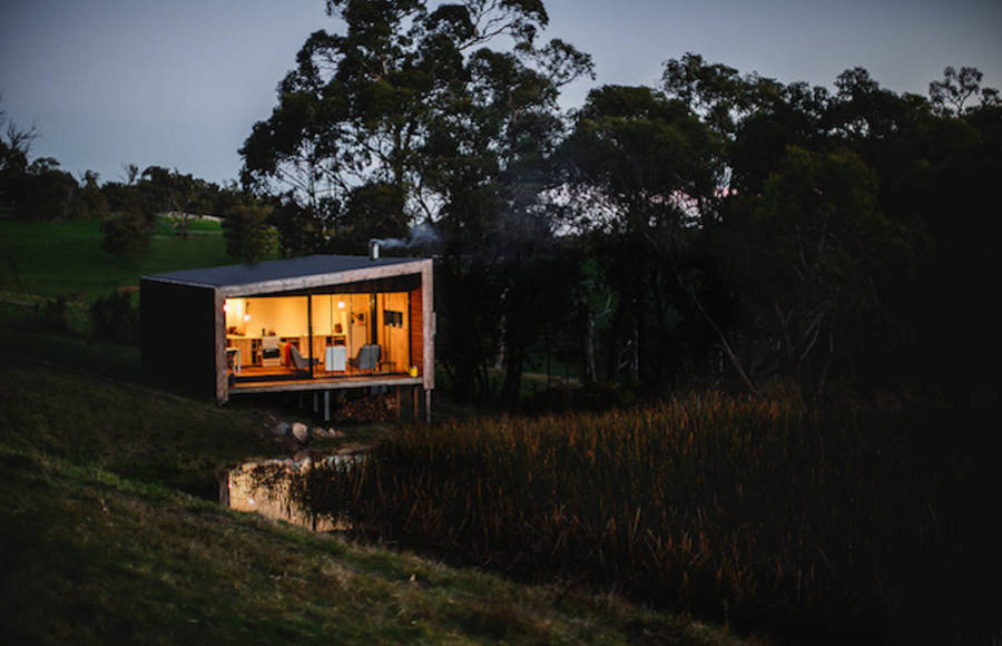 Farmland Shed Converted To A Modern Cabin