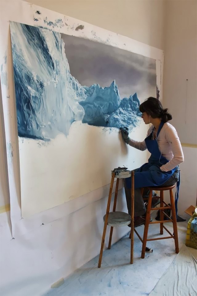 Pastel Icebergs by Zaria Forman 5