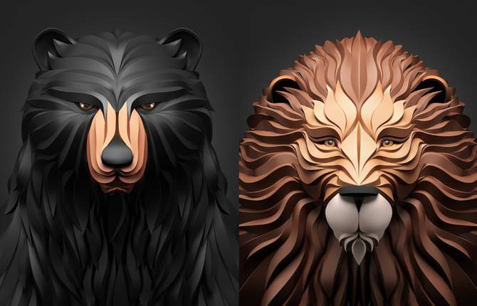 Predators Illustrations by Maxim Shkret