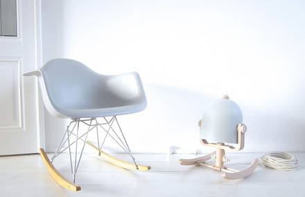 Servile Desk and Rocking Lamp