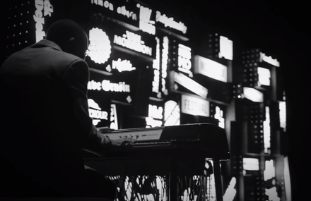 Montreux Jazz Festival – Idée lumineuse par le collectif Cauboyz