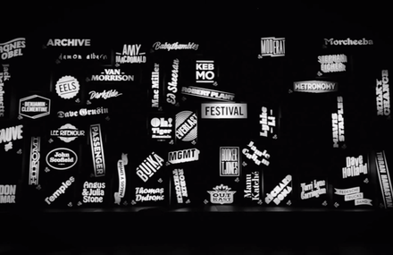 Montreux Jazz Festival – Idée lumineuse par le collectif Cauboyz