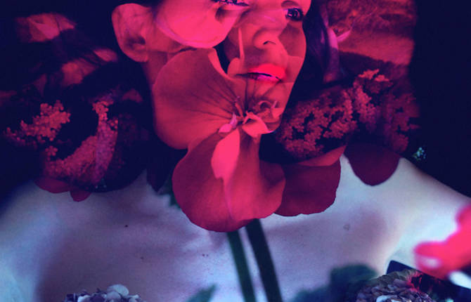 Double Exposure of Flowers by Lara Kiosses