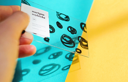 Transparent Business Cards by Martyna Wedzicka