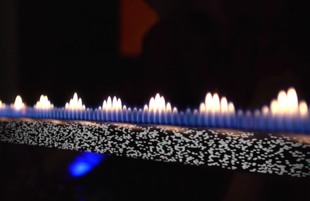 An Audio Visualizer Made of Flames
