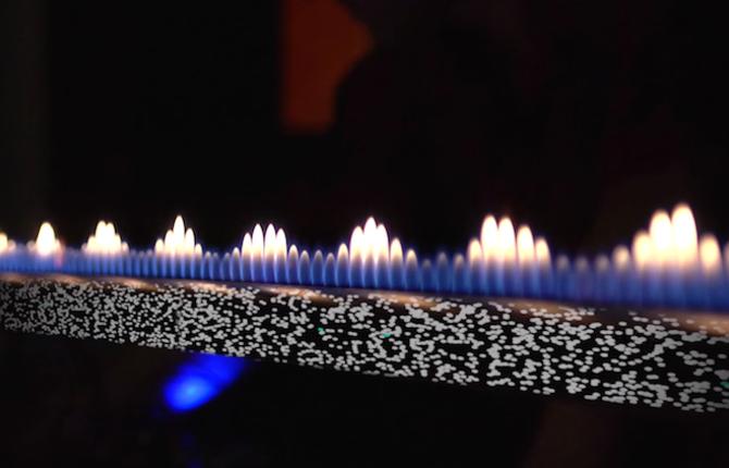 An Audio Visualizer Made of Flames