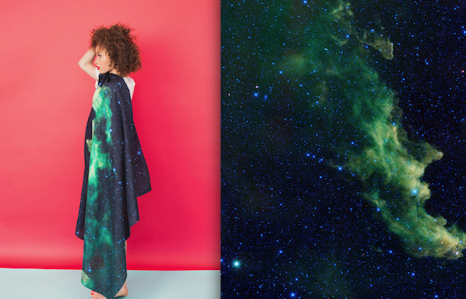 Silk Scarves With NASA’s Photographs of Space