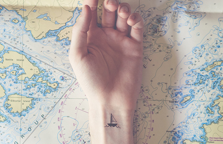 Tiny Tattoos With Parallel Backgrounds