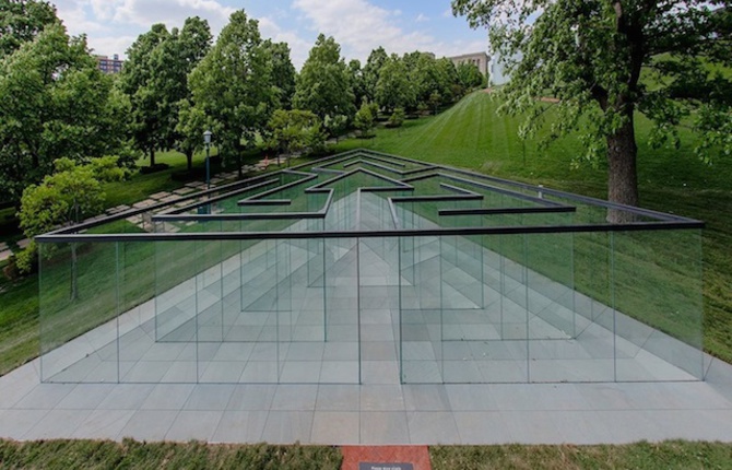 Glass Labyrinth Installation in Kansas City