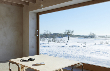 Atrium Wooden House