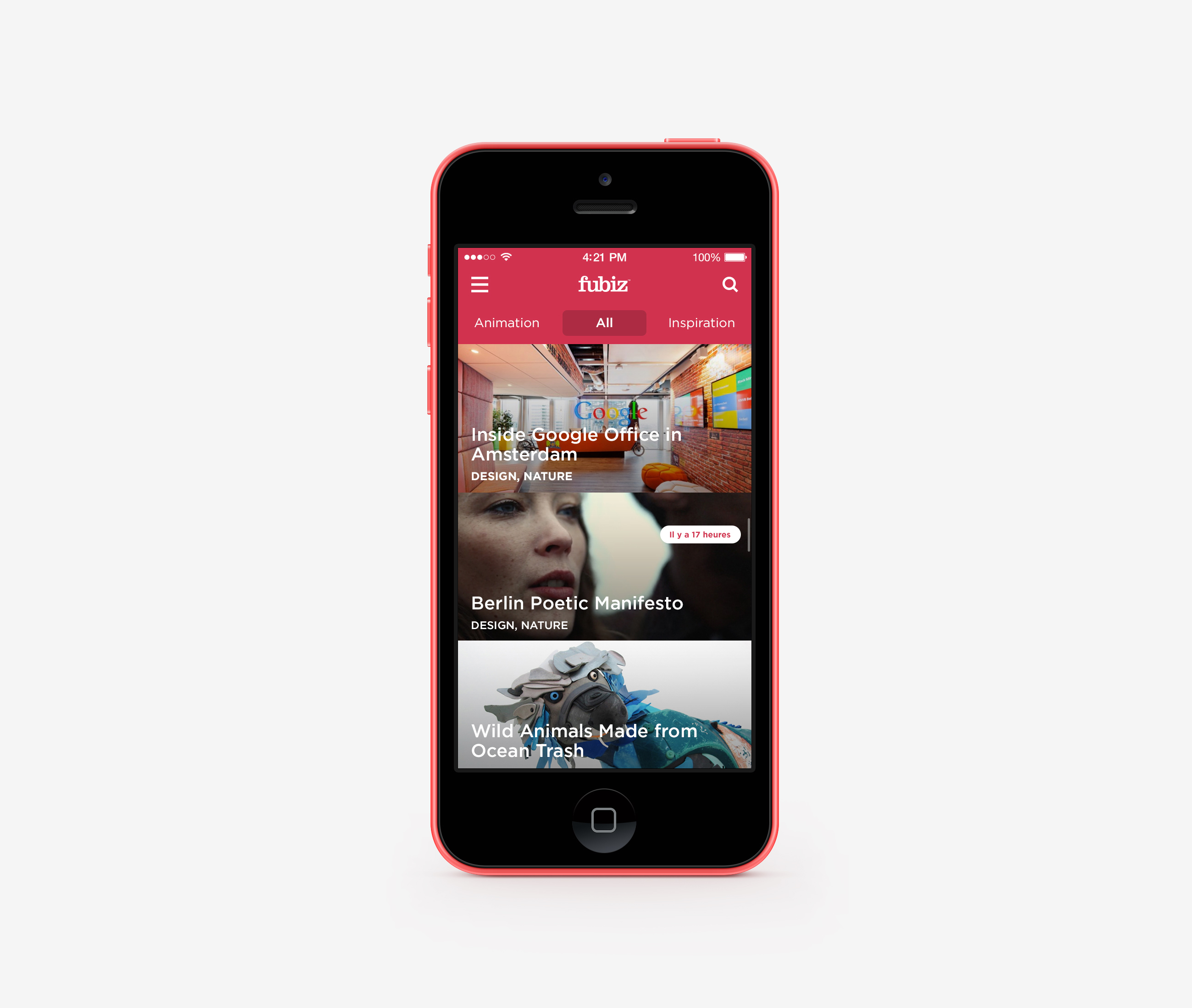 Fubiz iOS7 iPhone App3