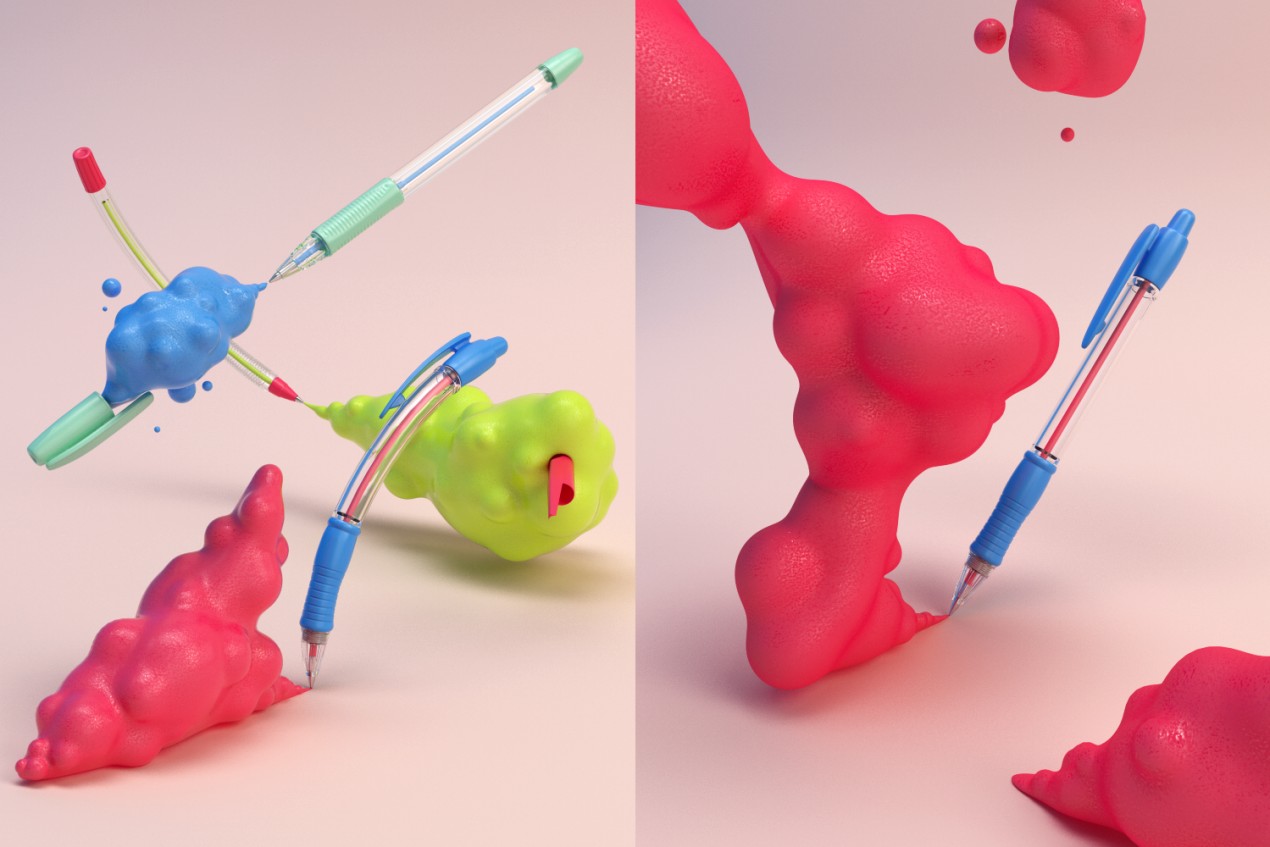 Pen Orchestra 3D Illustrations6