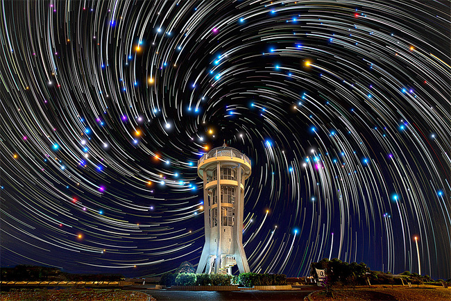 Star trails in Singapore Sky2