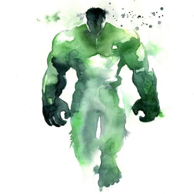 Watercolor Super Heros 10