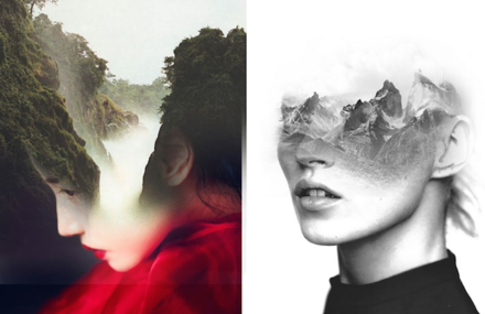 Double Exposure Portraits by Antonio Mora