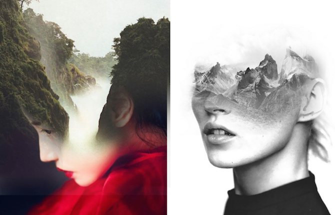 Double Exposure Portraits by Antonio Mora