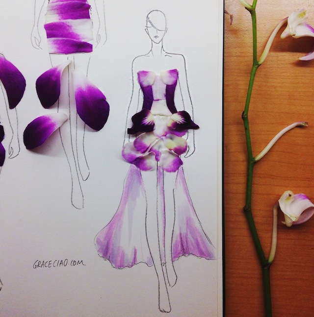 Creative Fashion Sketches With Flowers – Fubiz Media