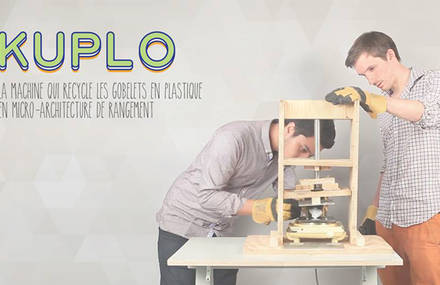 Kuplo, la machine qui recycle les gobelets en plastique
