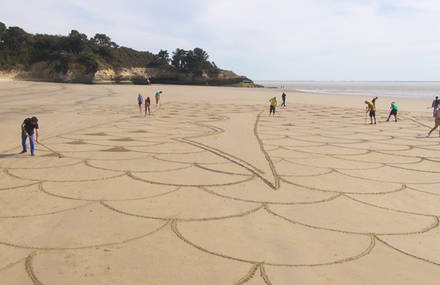 Sand Art for the new Parrot Drone.