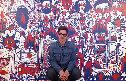 Amazing collaboration between Ricardo Cavolo & Triitme for a good cause at CDW 2014