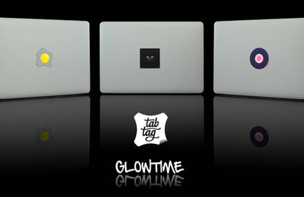 tabtag – glowing, reusable MacBook stickers