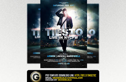 Nightclub and DJ Flyer Templates PSD