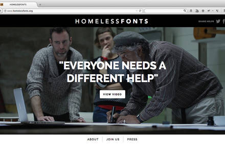 Arrels presents Homelessfonts.org, a website  selling fonts created by homeless people.