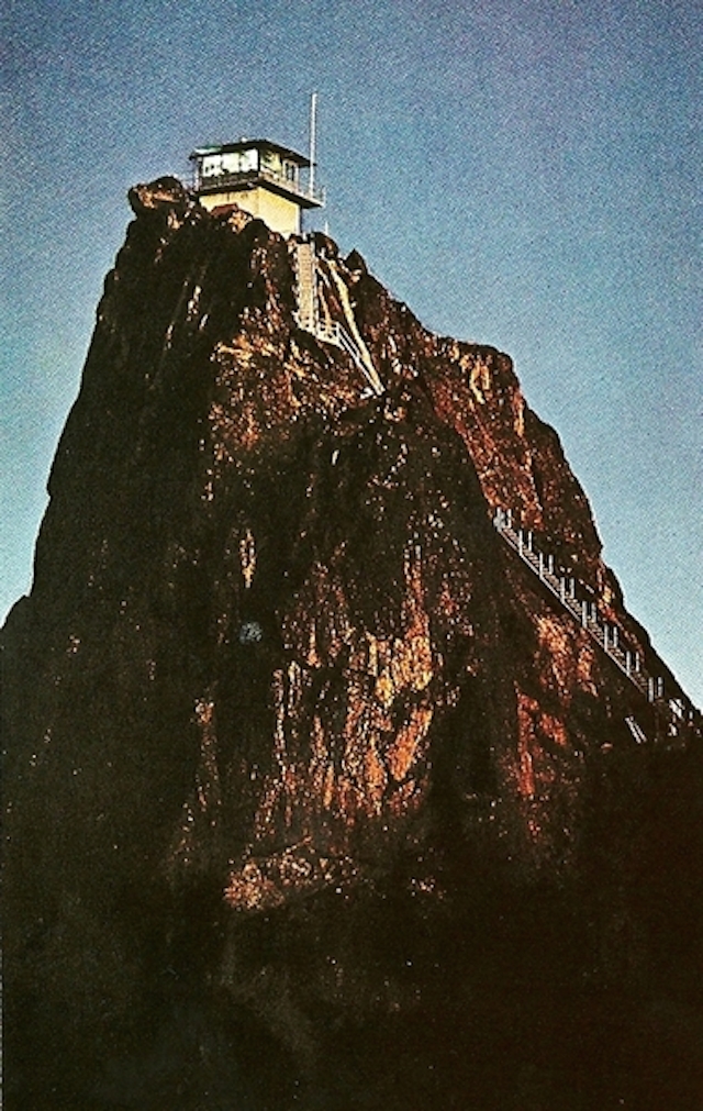 25-Fire lookout atop Sierra Buttes in California-June1971