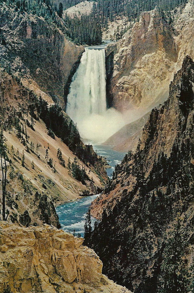51-Lower Falls of the Yellowstone River in Wyoming-Dec1965