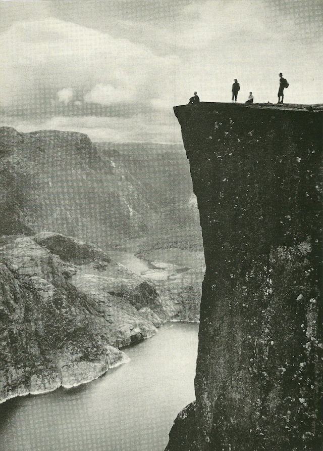 61-Prekestolen over Lyse Fjord in Norway-jan1957