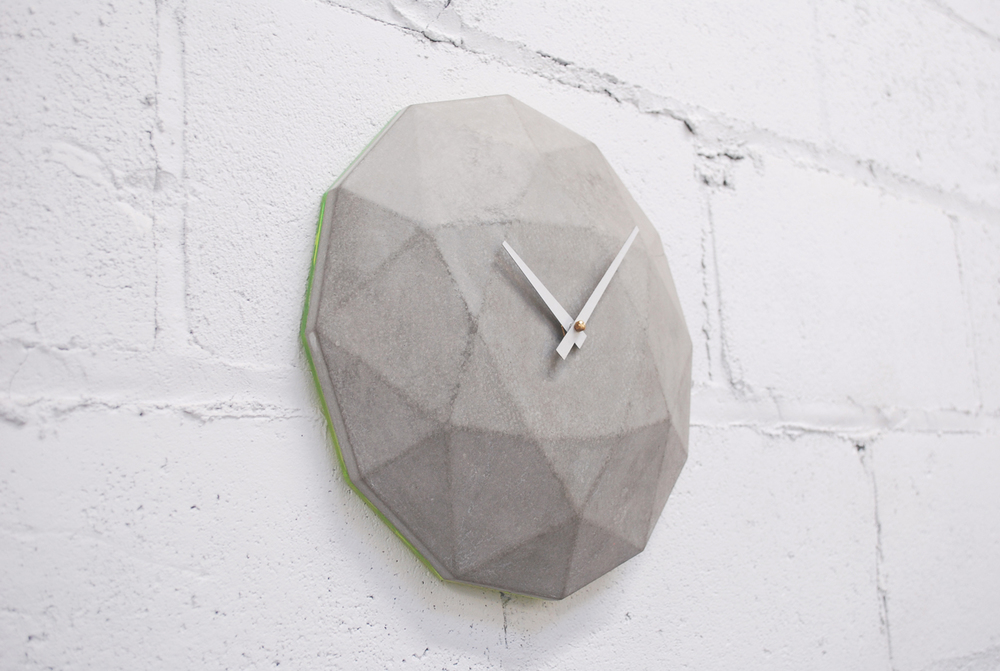 Cairo Star Cut Concrete Clock2