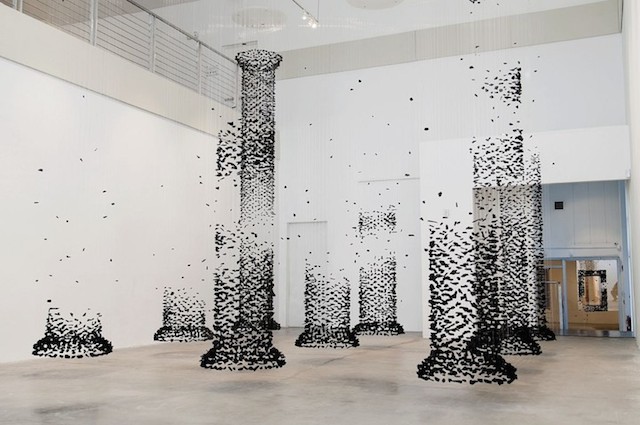 Columns of Suspended Charcoal 2