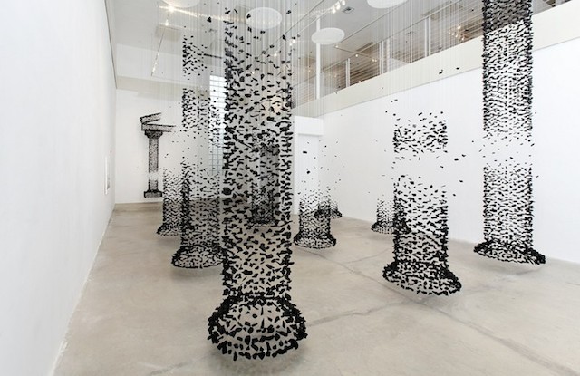 Columns of Suspended Charcoal 4