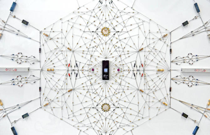 Computer and Radio Components by Leonard Ulian