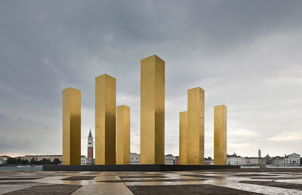 Gold Columns at The Venice Biennale