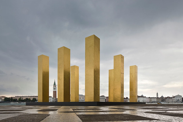 Gold Columns at The Venice Biennale 2