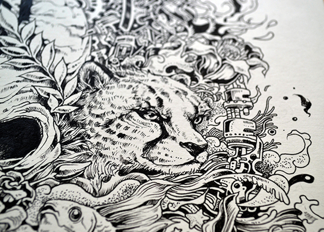 Impressively Detailed Pen Doodles By Kerby Rosanes