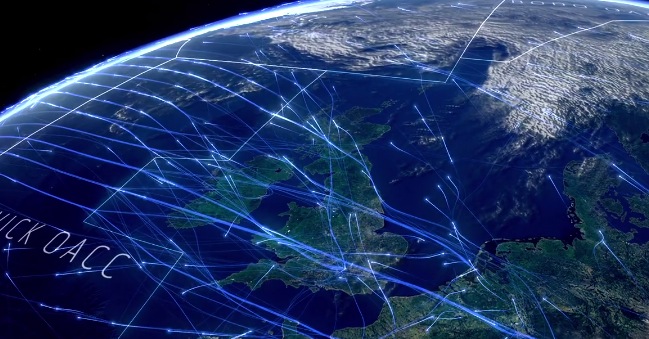 Transatlantic Air Traffic in 24 Hours3