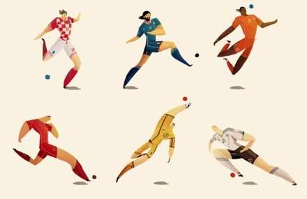 World Cup Players Illustrations